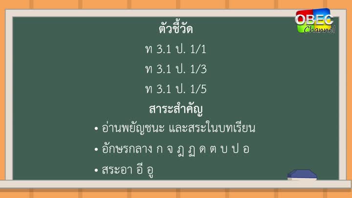 ภาษาไทย ป.๑ ตอน.๑ สวัสดีเธอจ๋า