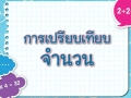 คณิตศาสตร์ ป.3 การเปรียบเทียบจำนวน