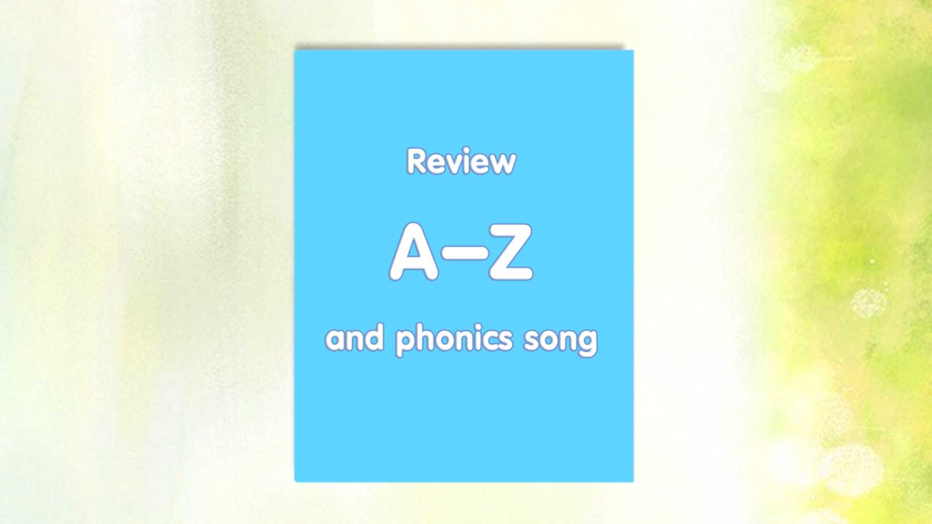 Eng Hour ตอน1 Review A-Z and Phonics song