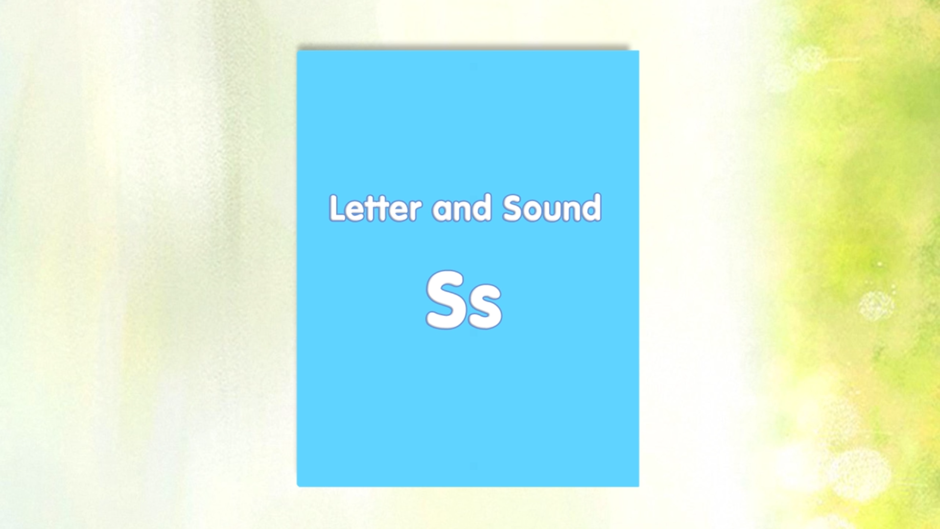Eng Hour ตอน2 Letter and Sound Ss