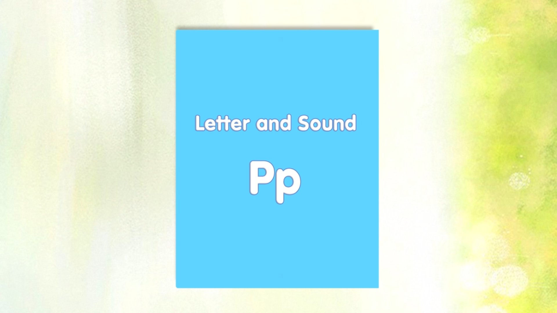 Eng Hour ตอน6 Letter and Sound Pp